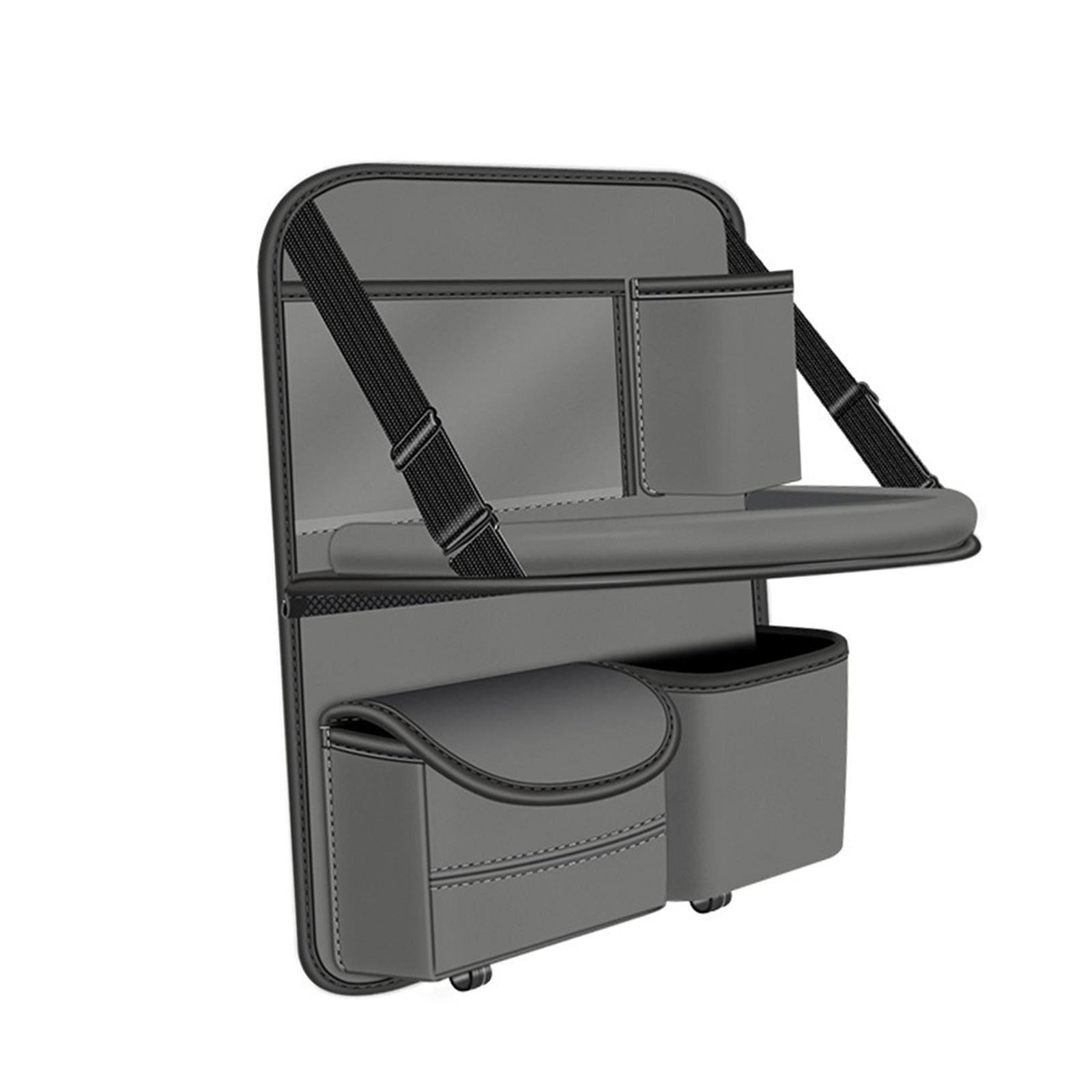 jiaping Car Backseat Organizer Automotive Accessories with Foldable Table Tray Road Trip Gray