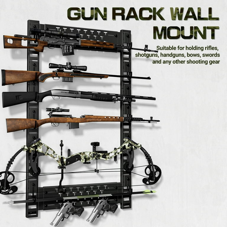 ZXMT Gun Rack Wall Mount,Heavy Duty Steel Gun Rack for Wall