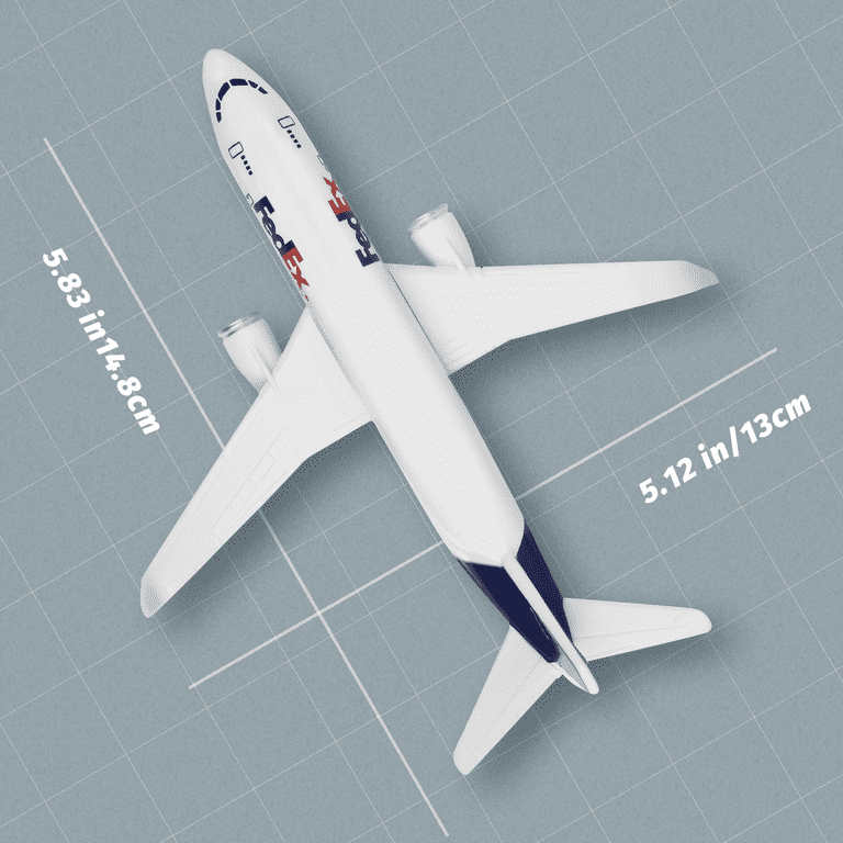 FedEx Die-Cast Metal Model Airplane, Toy Plane for