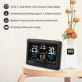 thumbnail image 5 of Digital LCD Weather Station Clock Indoor & Outdoor Calendar Thermometer Wireless, 5 of 14