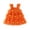 Orange3, variant on Wilark Toddler Girls Halloween Dresses Size 3, Square Neck Lightweight Cute Trendy Flutter Sleeve Festival Party Dresses Orange