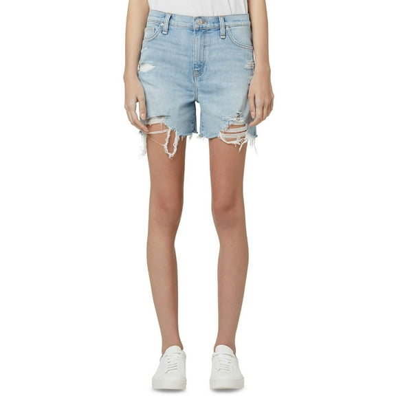 Hudson Womens Devon Denim Destructed Shorts