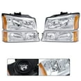 thumbnail image 6 of PIT66 Headlights Fit for 03-06 Chevy Silverado 1500 2500 3500 HD Models/03-06 Avalanche 1500 2500(Fit No Cladding only)/2007 Silverado 1500 2500 3500 Clear Lens Chrome Housing Amber Corner, 6 of 7