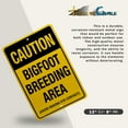 thumbnail image 2 of Caution Bigfoot Breeding Area Sign for Patio, Yard Garage or Man Cave Room Decor, 2 of 8