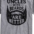 thumbnail image 3 of Instant Message - Uncles With Beards Are Better - Men's Short Sleeve Graphic T-Shirt, 3 of 6