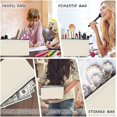 thumbnail image 5 of Estuches de lápices en blanco de 21x12cm (negro), bolsas de maquillaje de lona de 12 Uds., bolsa con cremallera multifuncional, bolsa de viaje hecha a mano DIY, monedero P, 5 of 5