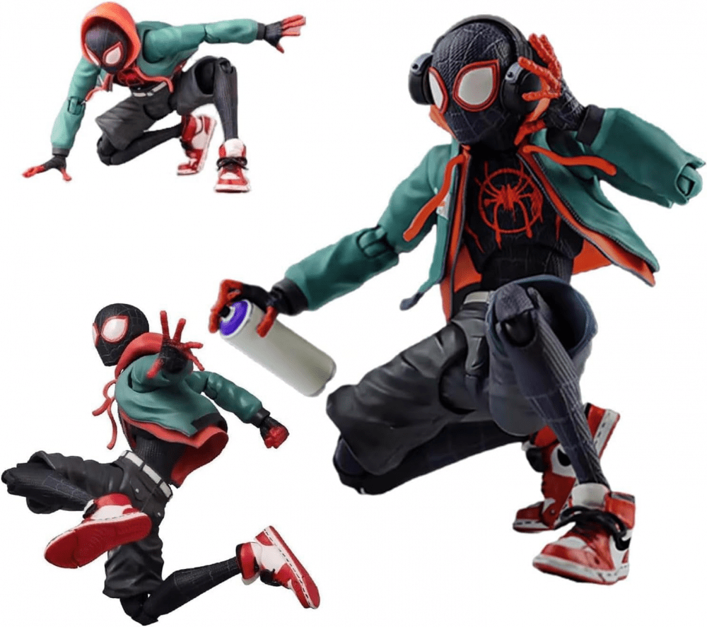 ONXE 6-inch Action Figures, Legends Series Collectible Spider Boy: Across The Spider-Verse, Miles Morales Collectible Playsets Toy