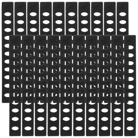 HONMEET 20Pcs Black Kitchen Knives Accessories Plastic Protector Covers with Safety Guard for Home Use
