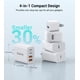 thumbnail image 5 of Cargador de pared Dulums, 40 W, USB C, paquete de 2 unidades, bloque de carga rápida, 5 of 7