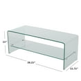 thumbnail image 2 of Bruno Tempered Glass TV Stand, 2 of 5