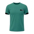 thumbnail image 4 of Antinious Men Solid Round Neck Short Sleeve Breathable Loose Casual Tops, 4 of 5