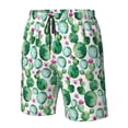 thumbnail image 6 of Uemuo Cactus Plants Pattern Men's Swim Trunks Hawaiian Beach Bathing Suit Swimsuits Beach Quick-Dry Shorts with Pockets-X-Large, 6 of 9
