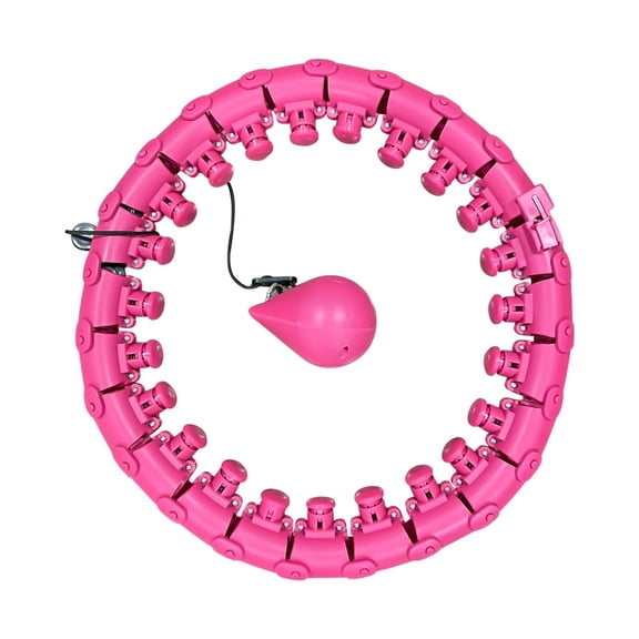 24 Detachable Infinity Fitness Hoop for Women, Adjustable Weighted Hula Hoop Plus Size, Waist Trimmer Exercise Hoop for Weight Loss Workout