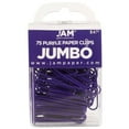 thumbnail image 3 of JAM Paper Office Desk Supply Set, Purple, 1 Jumbo Paper Clips & 1 Medium Binder Clips, 2 Pack, 3 of 3