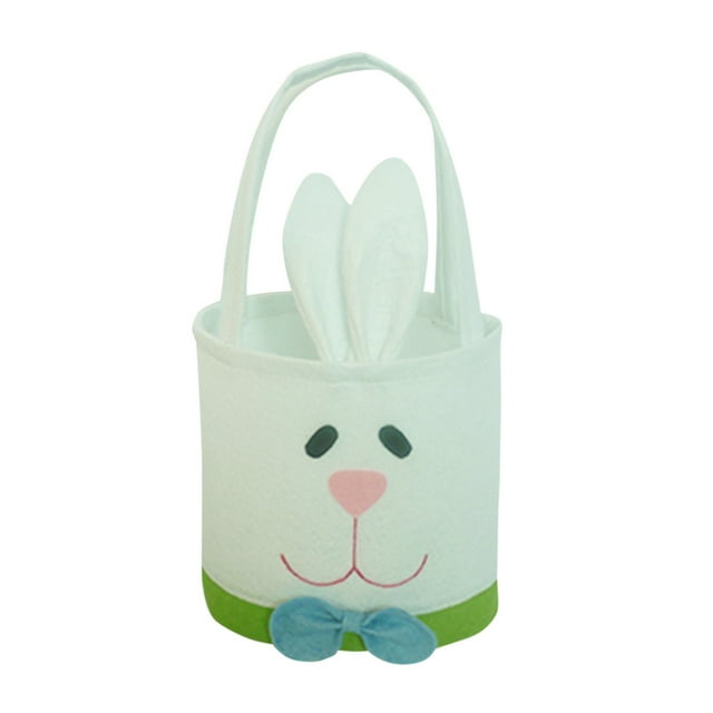 Gkeoshab Home Textile Storage Candy Basket Cloth Cute Bunny Buckets For Kids Bag Basket Rabbit Easter Chicken Storage Eggs Home Textile Storage Home & Garden