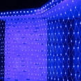 thumbnail image 2 of 96 LED Blue Net Lights, 4.9x 4.9 ft Connectable Halloween  Outdoor String Mesh Lights with 8 Lighting Modes, Waterproof Fairy Lights Plug in for Xmas Tree Holiday Party Garden Decoration, 2 of 10