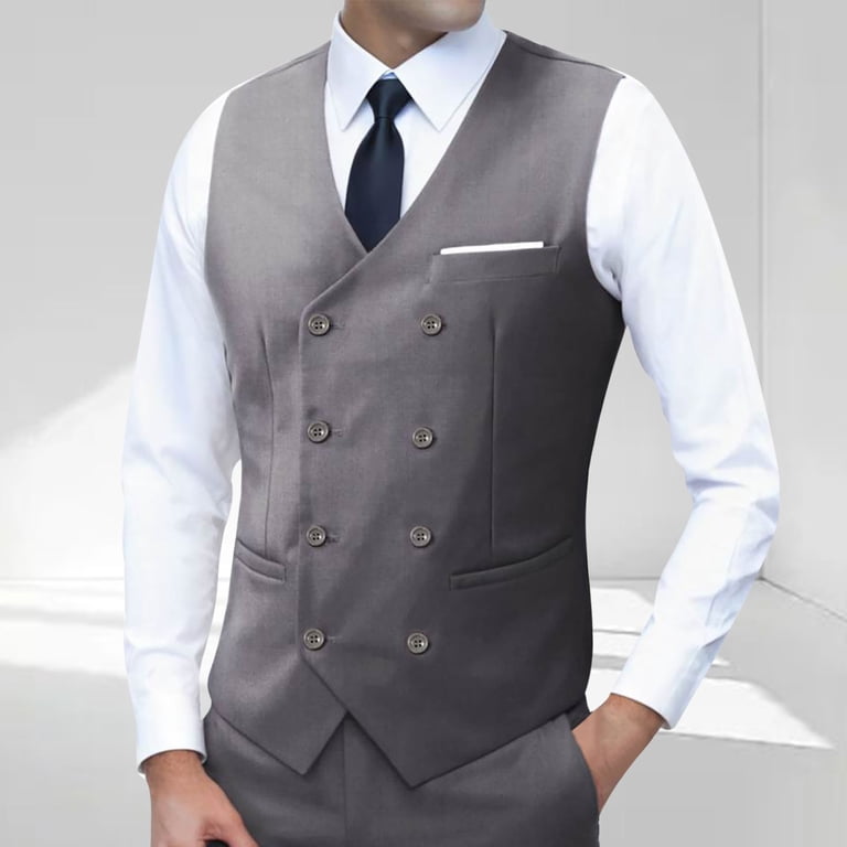 HomeGardon Waistcoat for Men Suit Vest Men's Fashion Temperament