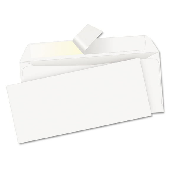 Quality Park Redi Strip Envelope #10 4 1/8 x 9 1/2 White 500/Box 69022
