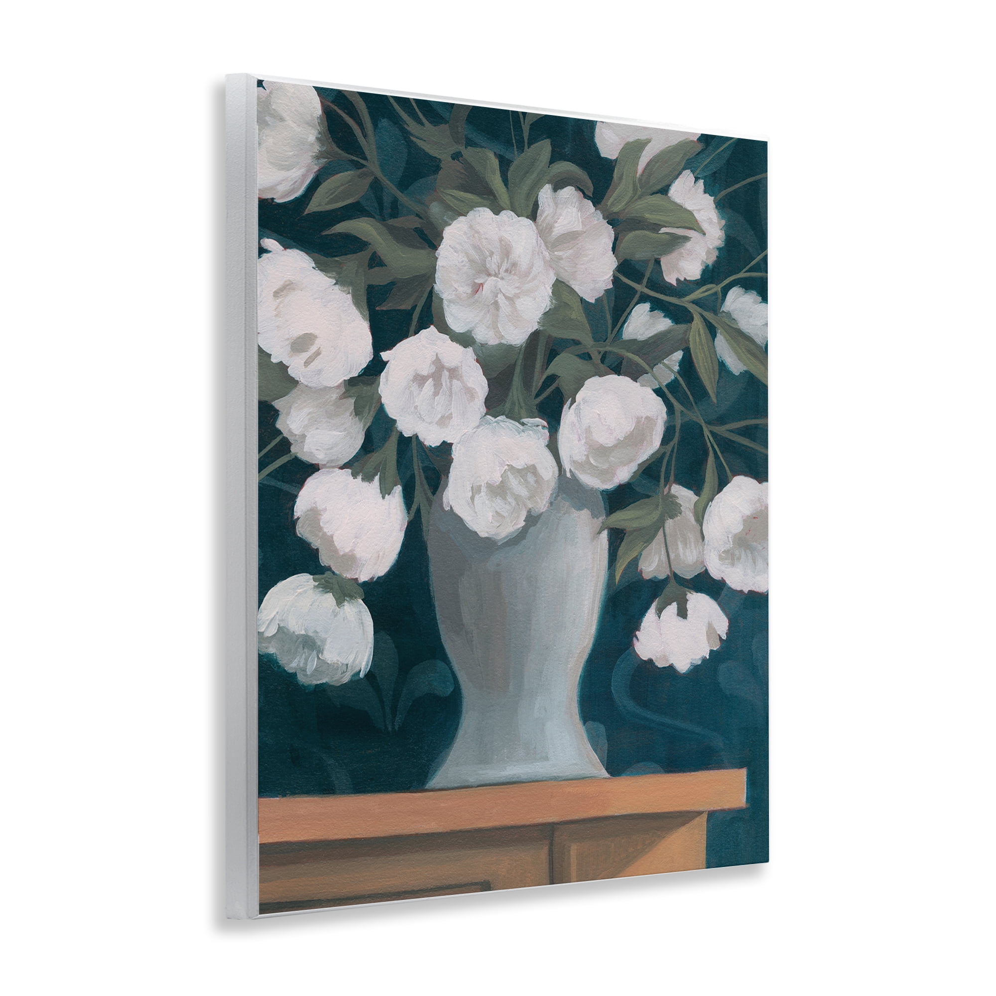 Stupell Industries Round Flowers Bouquet Plants & Flowers Painting Unframed Art Print Wall Art, 11 x 14