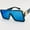 Blue Mirror, variant on Women Men Sunglasses Fashion Flat Lens Square Oversize Hip Hop