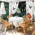 thumbnail image 4 of Outdoor Curtains for Patio Waterproof, Spring Mushrooms Outdoor Privacy Panels Grommet, Farmhouse Pastoral Botanical Watercolor Blackout Outside Curtains for Porch/Cabana 54"x108", 1 Panel, 4 of 8