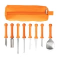 thumbnail image 1 of GUOOL 8 Pieces Pumpkin Carving Kit with Storage Bag Heavy Duty Professional Carver Set, 1 of 9