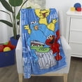 thumbnail image 2 of Sesame Street Toddler Blanket - 40" x 50" - Elmo, Big Bird, Cookie Monster, & Oscar The Grouch, 2 of 4