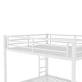 thumbnail image 5 of URTR Queen over Queen Metal Bunk Bed, Space-Saving Heavy Duty Frame with Noise Reduction, Side Ladders, Under-Bed Storage, No Box Spring Needed, White, 5 of 8
