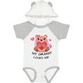 thumbnail image 3 of Inktastic My Granny Loves Me Bear and Hearts Boys or Girls Baby Bodysuit, 3 of 5