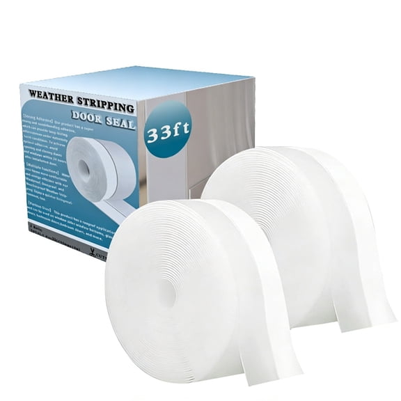 Silicone Weather Stripping for Doors, Door Bottom Seal Strip, Windproof Soundproof Draft Stopper, Adhesive Seal for Window Gaps, 1X Door And Window Sealing Strips