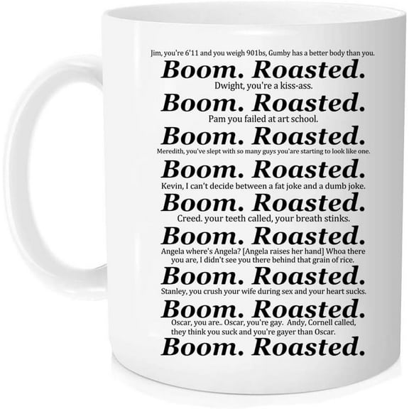Boom Roasted The Office Mug, Coffee Mugs, Tea Cup - Novelty Coffee Mug - 11oz