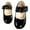 Black, variant on Girls PU Glitter Flats Shoes Low Heel Princess Flower Wedding Party Dress Shoes for Kids Toddler
