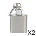 thumbnail image 1 of Botella de líquido,Mini frasco con llavero para líquidos,Mini frasco de acero inoxidable a prueba de fugas de 1 ,Frascos de bolsillo de metal para hombres,mujeres y damas de honor,Frascos, 1 of 8