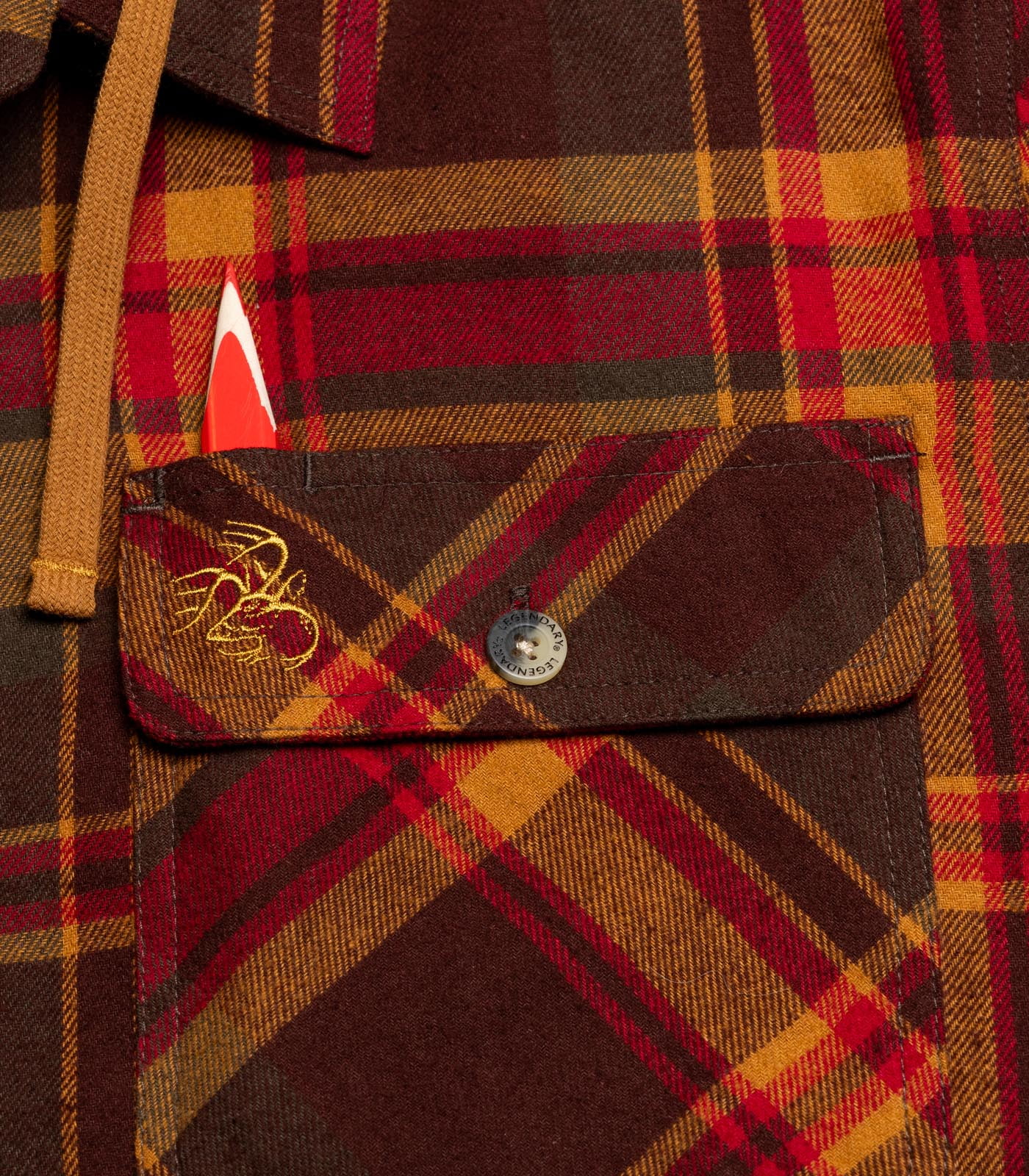 Legendary Whitetails Men's Maplewood Hooded Flannel Shirt Jacket