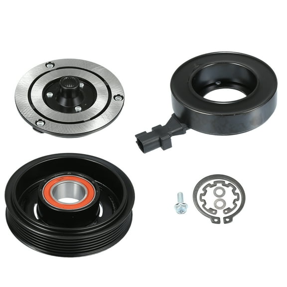 AC Compressor Clutch Set Replace for Jeep Wrangler 2012-2018 A/C Clutch Repair Assembly Black