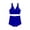 Royal Blue #054, variant on Swimwear Tankini for Women Modest Two Piece V-Neck Twist Front Full Coverage Boyshorts for Beach Navy S
