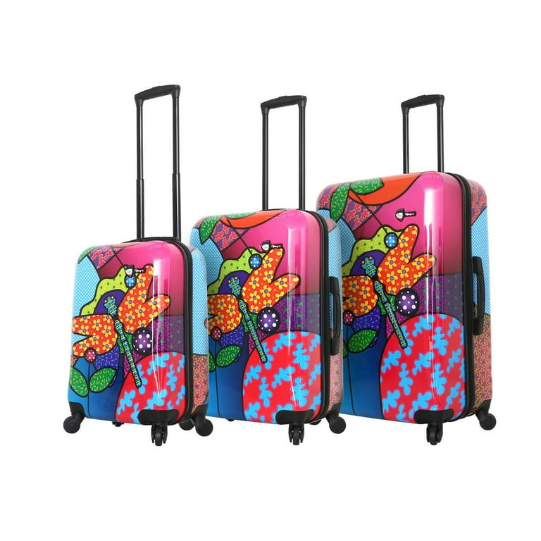 Mia Toro Allegra Pop Dragonfly 3PC Luggage Set - Walmart.com