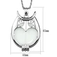 thumbnail image 2 of Rhodium Brass Magnifier pendant with Top Grade Crystal in Clear for Women Animals Theme Clear Stone Color Style 3W916 Size 26.5, 2 of 2
