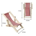 thumbnail image 5 of 2 Pcs Mini Beach Chair, Mini Wooden Chair Beach Chair Model Mini Foldable Beach Chair Mini Furniture Accessories A, 5 of 5