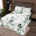 thumbnail image 2 of Erosebridal Branches Leaves Coverlet Set King,Botanical Theme Bedding Set,Plant Decor,Breathable,3 Pieces, 2 of 5