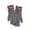 J-852 Gray, variant on Children Bow Pattern Knitted Gloves, Khaki Soft Winter Mittens