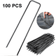 thumbnail image 1 of 100 Uds clavos de tierra clavos de césped galvanizados en forma de U para fijar césped artificial paño de tierra clavos de tierra de vellón de malas hierbas Vhermosa, 1 of 8