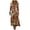 06-Khaki1771, variant on XIAONU Fringe Zipper Dress for Women Sleeveless Western Irregular Hem Party Midi Dress