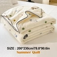 thumbnail image 2 of Class A knitted cotton summer quilt soybean fiber cooling comforter air conditioning quilt single/double dormitory children quilt, 2 of 5