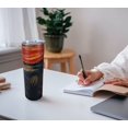 thumbnail image 4 of Art Painting Tumbler 20 oz Travel Coffee Mug Art Skinny Tumblers with Lid and Straw Stainless Steel Insulated Coffee Cups Gift for Art Lover, 4 of 6