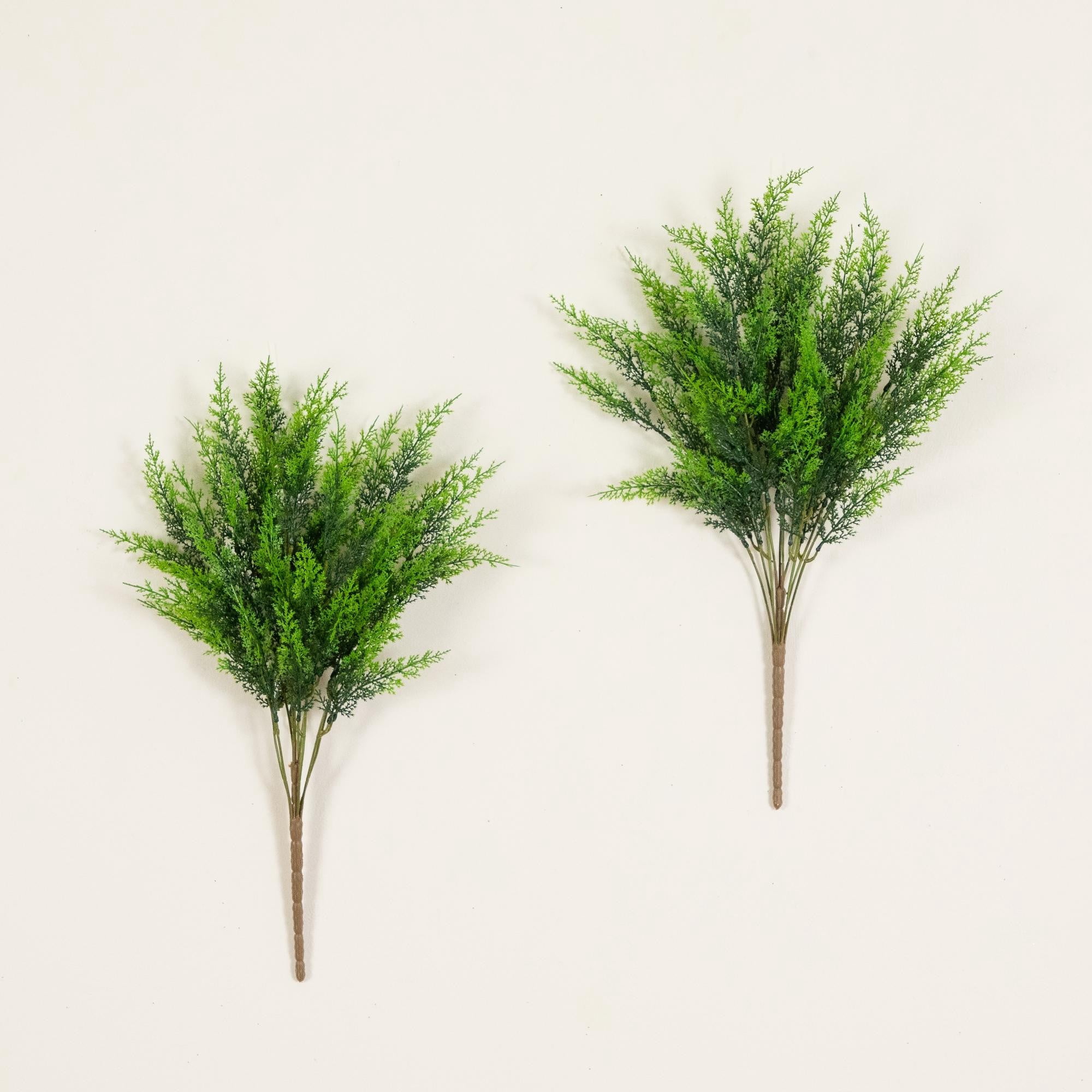 24in. UV Resistant Artificial Cedar Bush (Indoor/Outdoor) - Set of 2