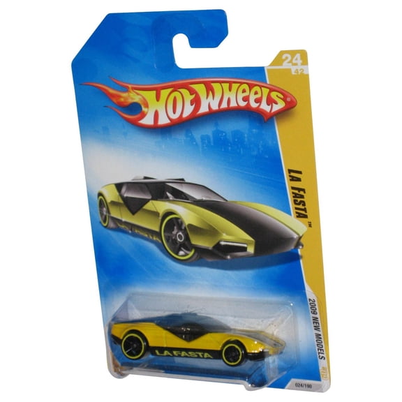 Hot Wheels 2009 New Models 24/42 (2008) Yellow La Fasta Toy Car 024/190