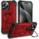 thumbnail image 1 of For iPhone 15 Pro Max Magnetic Case Lens Kickstand PC TPU Shockproof Phone Cover - Grey, 1 of 5