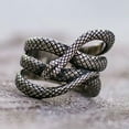 thumbnail image 2 of Fashion Jewelry Women/Men Snake 925 Silver Ring Punk Party Ring Sz 6-10, 2 of 9