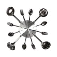 thumbnail image 1 of Shengyu Kitchen Wall Clock Removable Spoon Fork Hanging Ornament Bell Quartz Living Room Dining Hall Home Decor Silver, 1 of 6